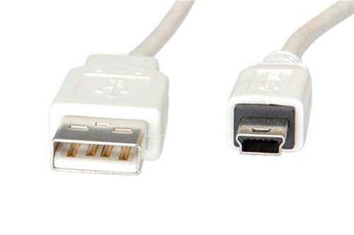 Kabel USB A(M) - miniUSB 5pin B(M), 0,8m (Nikon UC-E4, UC-E5, Olympus CB-USB4, Fuji FZ05365-100)
