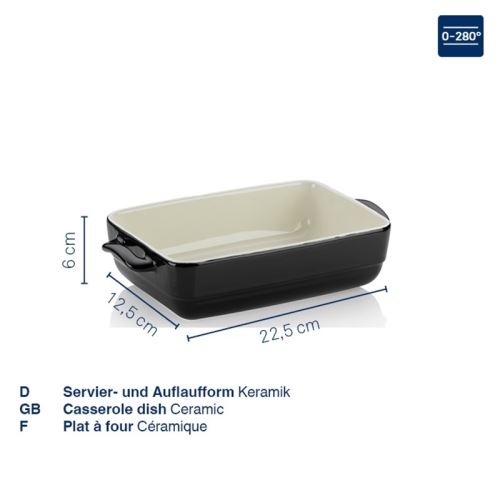 KELA Servírovací a zapékací miska Malin keramická světle šedá 32,0x19,0x6,5cm KL-15292