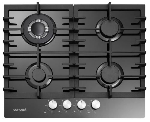 CONCEPT PDV7260bc Plynová deska vestavná 60 cm BLACK