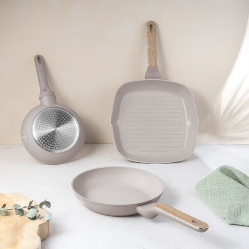 BERLINGERHAUS Sada pánví s titanovým povrchem Taupe Nordic Collection BH-8342
