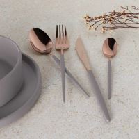 Sada příborů Berlingerhaus nerez 24 ks leštěná Taupe - Rose Gold (2)