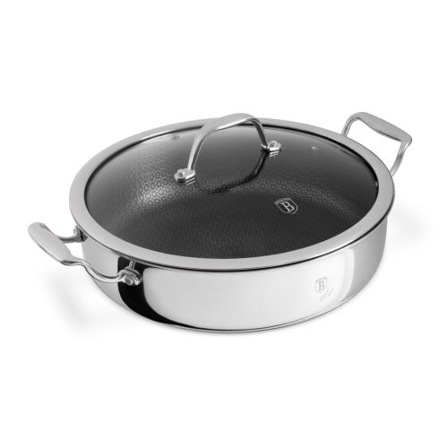 BERLINGERHAUS Kastrol nerezový s nepřilnavým povrchem a poklicí 28 cm Eternal Collection BH-8515