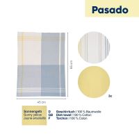 KELA Utěrka na nádobí PASADO sada 3 ks žlutá  65 x 45 cm KL-15975 (2)