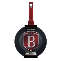 BERLINGERHAUS Pánev WOK s mramorovým povrchem 30 cm Burgundy Metallic Line BH-6166 (8)