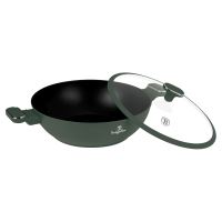BERLINGERHAUS Pánev wok s poklicí a titanovým povrchem 30 cm Matte Green Collection BH-8160 (7)