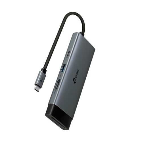 Dokovací stanice TP-Link UH7021C USB-C, HDMI, 1x USB C, 3x USB, čtečka SD/microSD, PD 100W