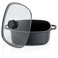 Pekáč Atura s poklicí litý hliník černá 28x28x11cm 6,0 l (1)
