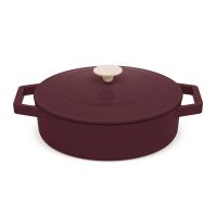 BERLINGERHAUS Pánev hluboká se smaltovaným povrchem a poklicí 26 cm litinová Leonardo Collection BH-6263 (2)