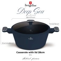BERLINGERHAUS Kastrol s titanovým povrchem a poklicí 28 cm Deep Sea Collection BH-8378 (3)