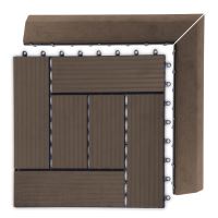 Přechodová lišta G21 Indický teak pro WPC dlaždice, 38,5 x 7,5 cm rohová (pravá) (6)