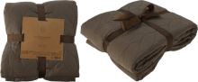HOMESTYLING Deka prošívaná 200 x 220 cm PREMIUM hnědá KO-HZ1011970 (1)