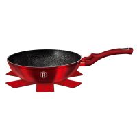 BERLINGERHAUS Pánev WOK s mramorovým povrchem 30 cm Burgundy Metallic Line BH-6166 (4)