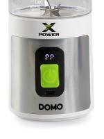 Aku smoothie mixér X-Power to go 120W - bílý - DOMO DO752BL, Příkon:120 W, Objem: 600 ml, USB dobíjení, dlouhá výdrž baterie (15)