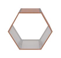 Přístřešek na dřevo G21 HEX 53 - 92 x 60 cm, hnědý (1)