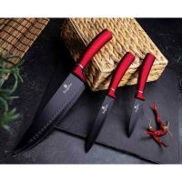 BERLINGERHAUS Sada nožů ve stojanu s nepřilnavým povrchem 8 ks Burgundy Metallic Line BH-2562 (2)