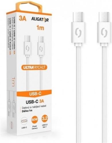 Aligator DK 3A white, USB-C/USB-C