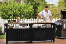Grilovací stolek Keter UNITY Chef 415 L grafitový (1)
