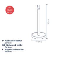 KELA Držák kuchyňských rolí Clea bambus světle hnědý 33,0cm 16,0cm KL-12029 (1)