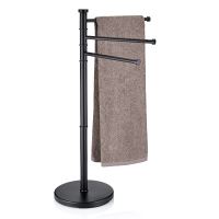 Držák na ručníky Swing lakovaná nerez, černý 85,5 x 28,5 KL-18976 (1)