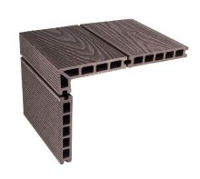 Terasové prkno G21 zakončovací, 2,5 x 14,8 x 400 cm, Dark Wood, WPC (6)
