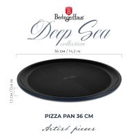 BERLINGERHAUS Pánev na pizzu s titanovým povrchem 36 cm Dep Sea Collection BH-8700 (2)