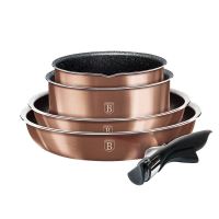 BERLINGERHAUS Sada nádobí s odnímatelnou rukojetí 9 ks Rosegold Metallic Line BH-6147 (9)