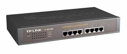 Switch TP-Link TL-SG1008 switch 8xTP 10/100/1000Mbps 19"rack