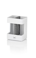 KELA Držák na zubní kartáčky Cube polyresin bílá KL-23693 (1)