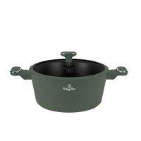 BERLINGERHAUS Kastrol s titanovým povrchem a poklicí 28 cm Matte Green Collection BH-8202 (2)