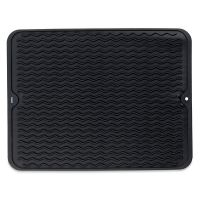 KELA Odkapávač Rena silikon černá 40,0x30,0x0,6cm KL-11509 (4)
