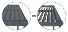 Bioklimatická pergola G21 Austin Premium 3x3 m, antracitová hliníková (3)