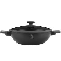 Pánev WOK s titanovým povrchem a poklicí 30 cm Antracit Collection (1)