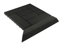 Přechodová lišta G21 Eben pro WPC dlaždice, 38,5 x 7,5 cm rohová (levá) (5)