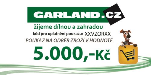 Dárkový poukaz GARLAND.cz 5000 Kč