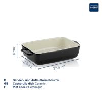 KELA Servírovací a zapékací miska Malin keramická světle šedá 37,5x22,0x7,0cm KL-15293 (5)