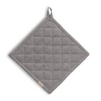 KELA Podložka pod hrnec Puro 55% bavlna/45% len šedý 20,0x20,0cm KL-12804 (5)
