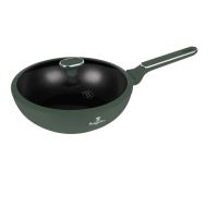 BERLINGERHAUS Pánev wok s poklicí a titanovým povrchem 28 cm Matte Green Collection BH-8159 (8)