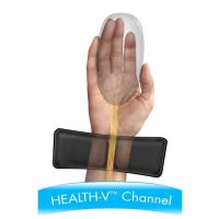 Podložka Fellowes Health-V pod myš a zápěstí, pěnová Microban Lycra, černá (5)