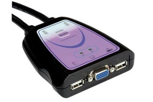 Přepínač 2xPC /VGA, key USB, Myš USB/ USB elektronický (včetně kabelů)
