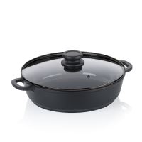 KELA Pánev Atura litý hliník černá 28 cm 3,5l KL-15178 (1)