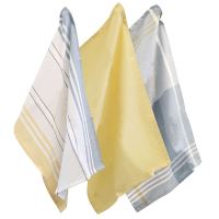 KELA Utěrka na nádobí PASADO sada 3 ks žlutá  65 x 45 cm KL-15975 (1)