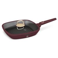 BERLINGERHAUS Pánev grilovací s titanovým povrchem a poklicí 28 cm Leonardo Collection BH-8037 (3)