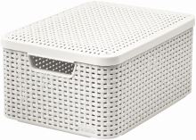 Box Curver Style M 18L s víkem bílý (1)
