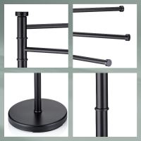 Držák na ručníky Swing lakovaná nerez, černý 85,5 x 28,5 KL-18976 (6)