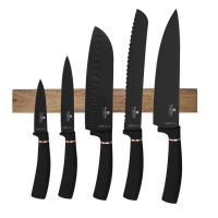 Sada nožů Berlingerhaus s magnetickým držákem 6 ks Black Rose Collection Sada nožů Berlingerhaus s magnetickým držákem 6 ks Black Rose Collection