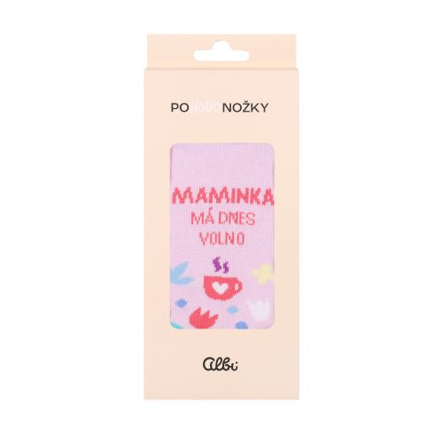 ALBI Ponožky_maminka má dnes volno vel. 39-42