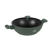 BERLINGERHAUS Pánev wok s poklicí a titanovým povrchem 30 cm Matte Green Collection BH-8160 (6)