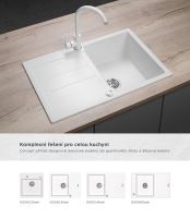 Dřezová baterie BDG3334wh BÍLÁ (2) Dřezová baterie BDG3334wh BÍLÁ (2)