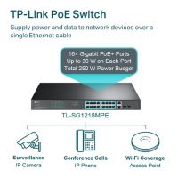 Switch TP-Link TL-SG1218MPE Smart, 18x Lan, 16x PoE+, 2x SFP Combo, 250W (3)
