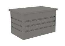 Zahradní box G21 Denver 280 L, metalický šedý plechový (6)